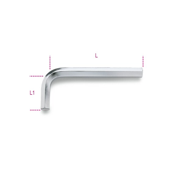 Beta Tools Offset Hexagon Key Wrench, 17mm 960170
